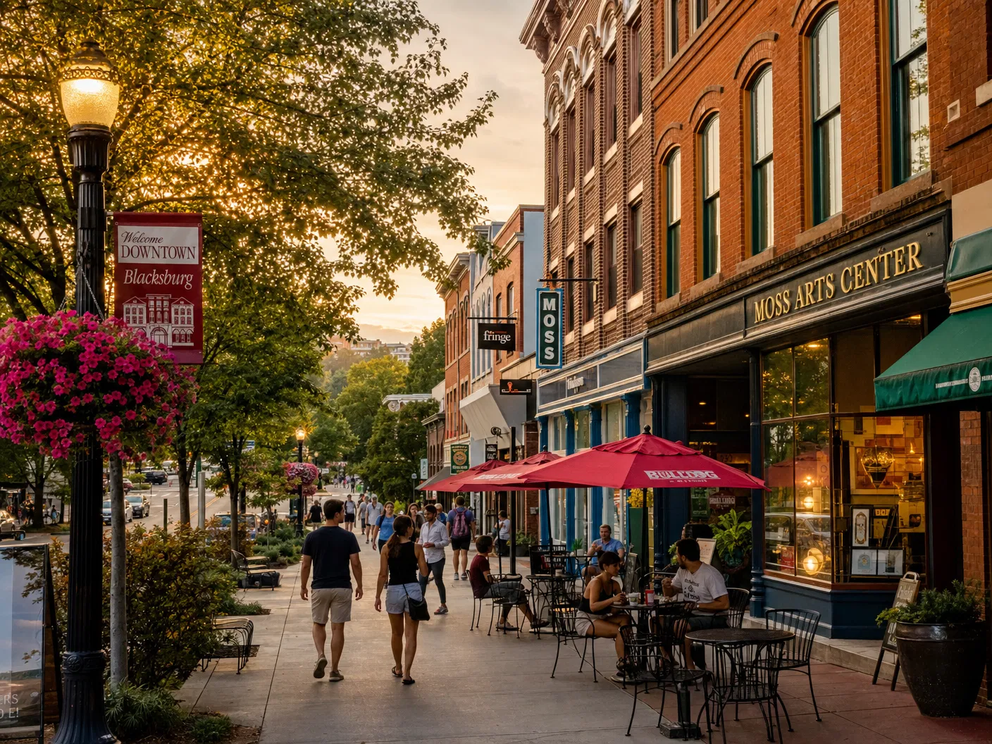 Downtown Blacksburg